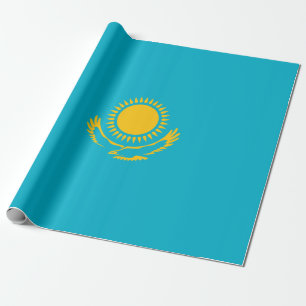 Flagge Kasachstans Geschenkpapier
