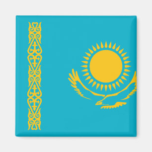 Flagge Kasachstans Magnet
