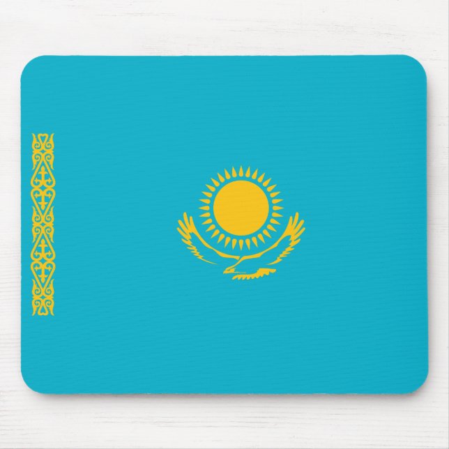 Flagge Kasachstans Mousepad (Vorne)