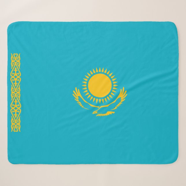 Flagge Kasachstans Sherpadecke (Vorderseite (Horizontal))