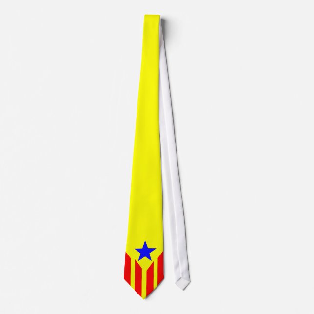 Flagge Katalanischer Estelada Krawatte (Vorderseite)