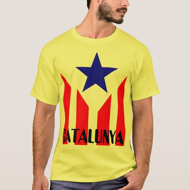 Flagge Katalanischer Estelada T-Shirt (Vorderseite)