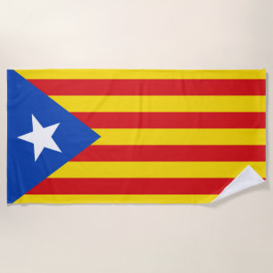 Flagge Kataloniens Strandtuch