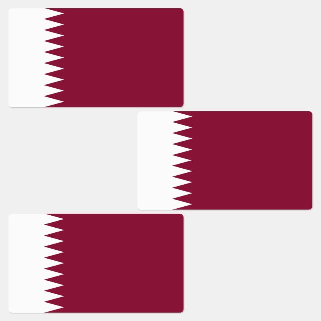 Flagge Katars Etiketten (Gruppe)