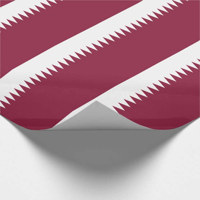 Flagge Katars Geschenkpapier (Ecke)