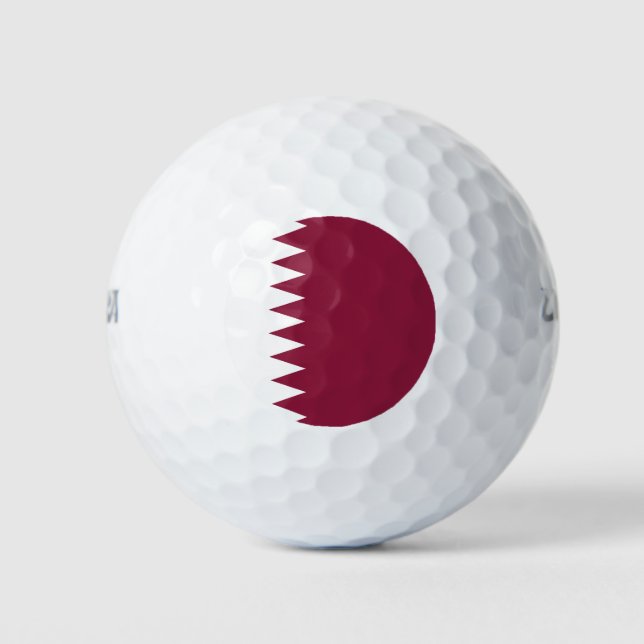Flagge Katars Golfball (Vorderseite)