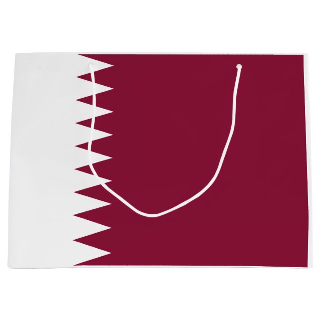 Flagge Katars Große Geschenktüte (Vorderseite)