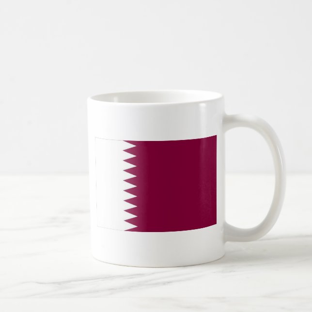 Flagge Katars Kaffeetasse (Rechts)