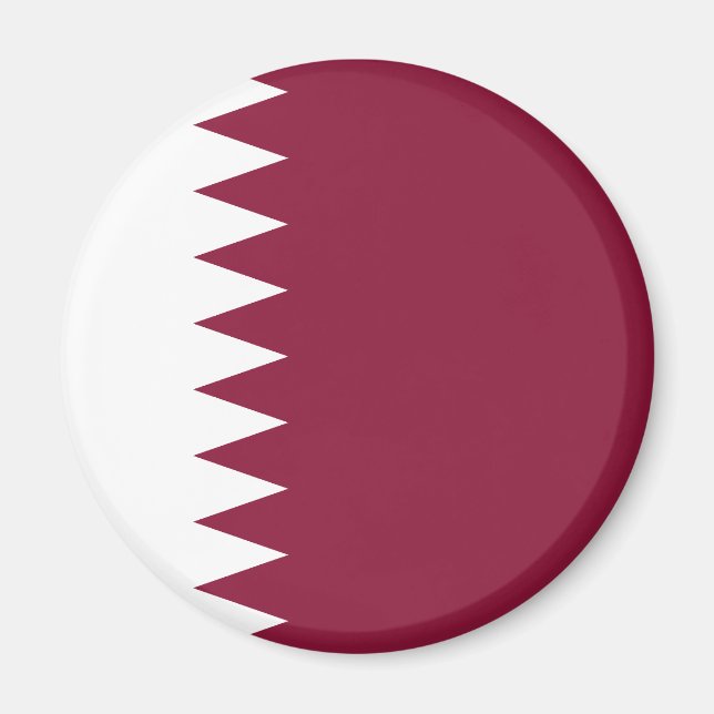 Flagge Katars Magnet (Vorne)