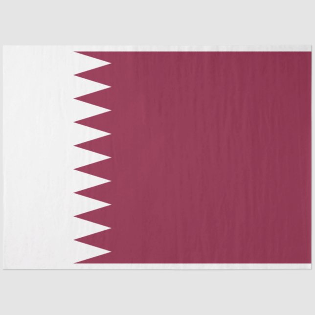 Flagge Katars Seidenpapier (Vorderseite)