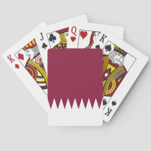 Flagge Katars Spielkarten