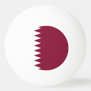 Flagge Katars Tischtennisball