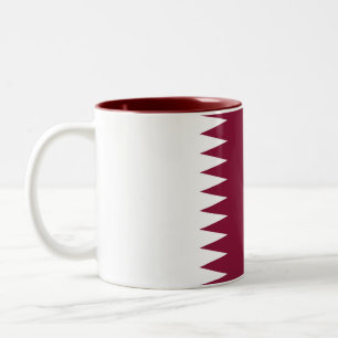 Flagge Katars Zweifarbige Tasse