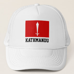Flagge Katmandu, Nepal Truckerkappe
