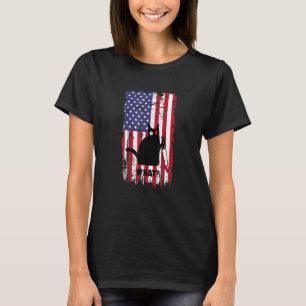 Flagge Katze Was Schwarze Katze Mörderische Katze T-Shirt