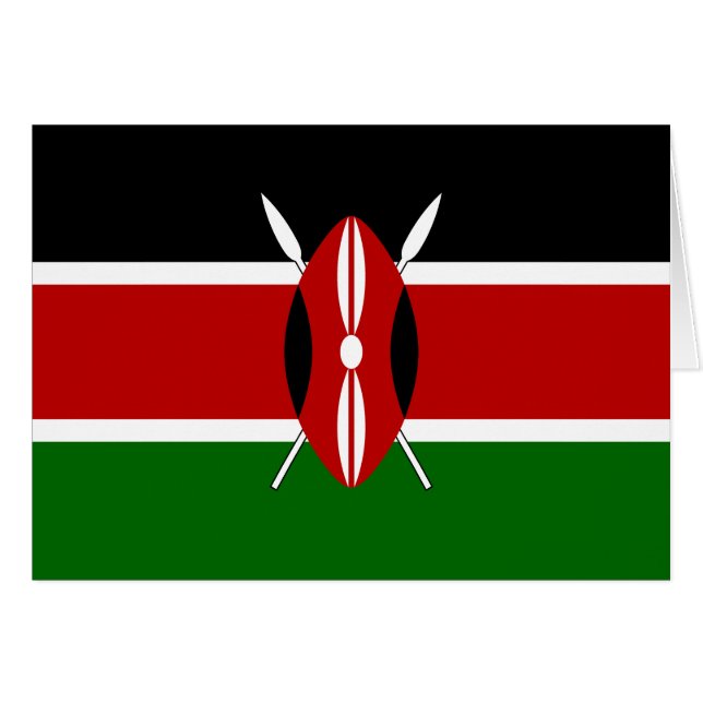 Flagge Kenias (Vorderseite (Horizontal))