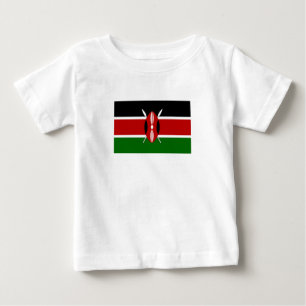 Flagge Kenias Baby T-shirt