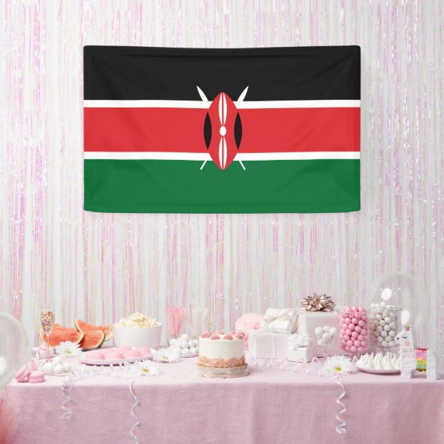 Flagge Kenias Banner (Party)