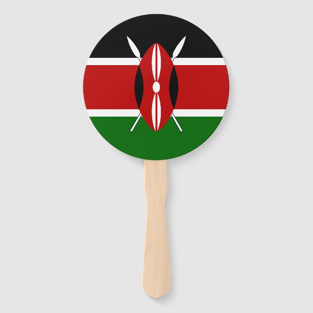 Flagge Kenias Fächer (Vorderseite)