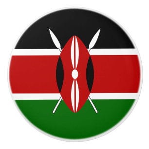Flagge Kenias Keramikknauf