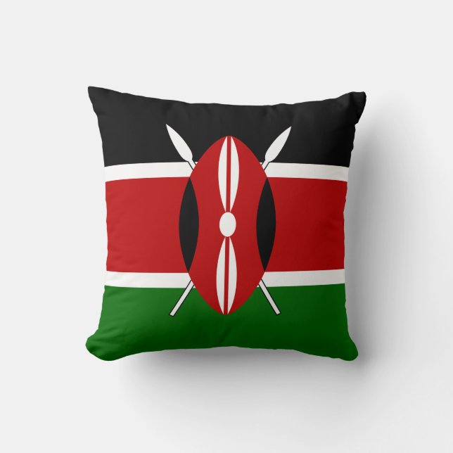 Flagge Kenias Kissen (Vorderseite)