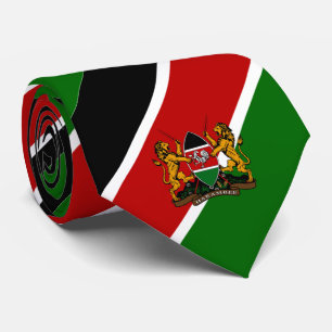 Flagge Kenias Krawatte