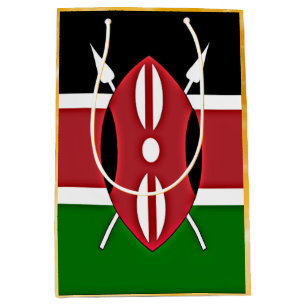 Flagge Kenias Mittlere Geschenktüte