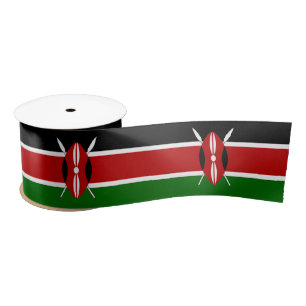 Flagge Kenias Satinband