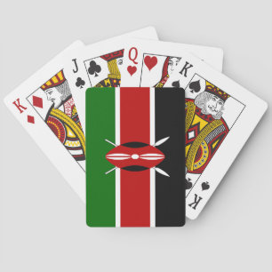 Flagge Kenias Spielkarten