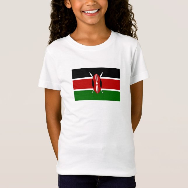 Flagge Kenias T-Shirt (Vorderseite)