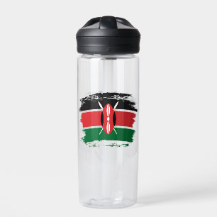 Flagge Kenias Trinkflasche