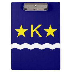 Flagge Kinshasa, Kongo-Zwischenablage Klemmbrett