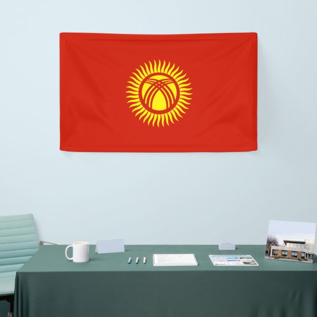 Flagge Kirgisistans Banner (Messeveranstaltung)