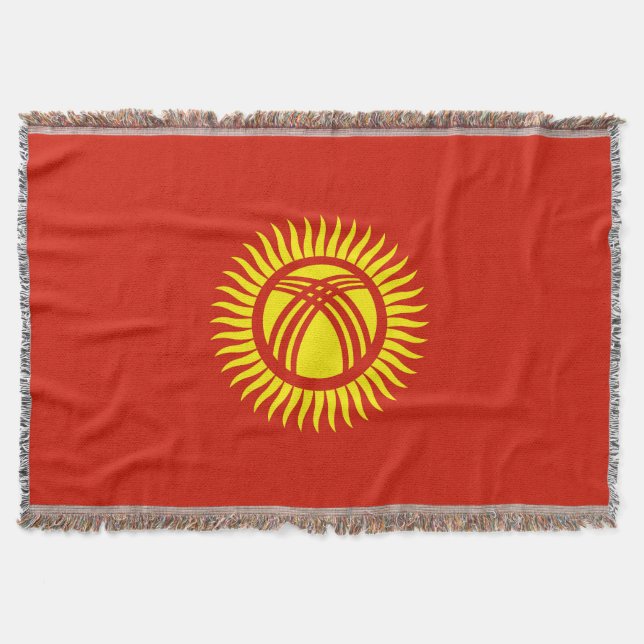 Flagge Kirgisistans Decke (Vorderseite)
