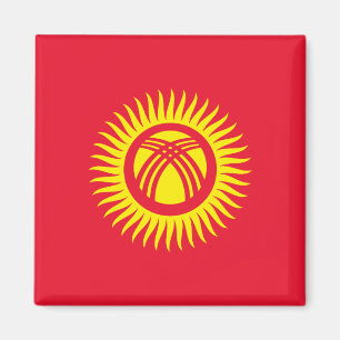 Flagge Kirgisistans Magnet