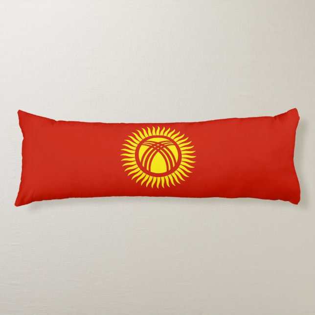Flagge Kirgisistans Seitenschläferkissen (Vorderseite)