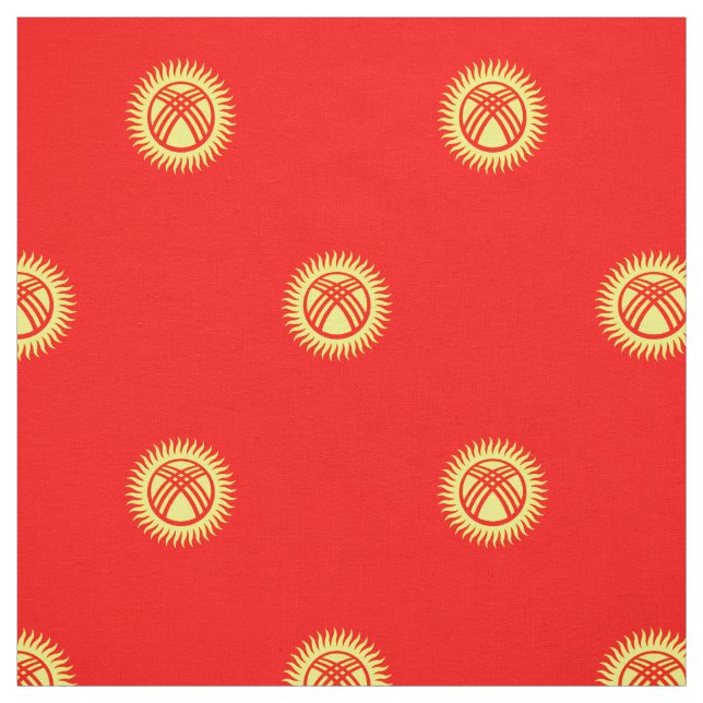 Flagge Kirgisistans Stoff (Muster)