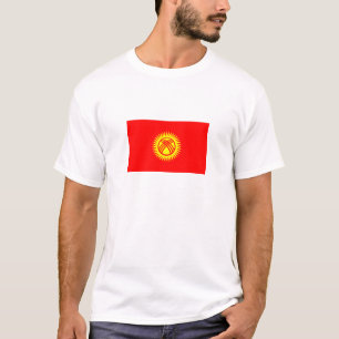 Flagge Kirgisistans T-Shirt