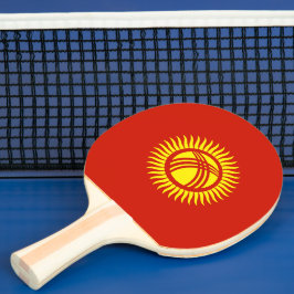 Flagge Kirgisistans Tischtennis Schläger