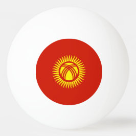 Flagge Kirgisistans Tischtennisball