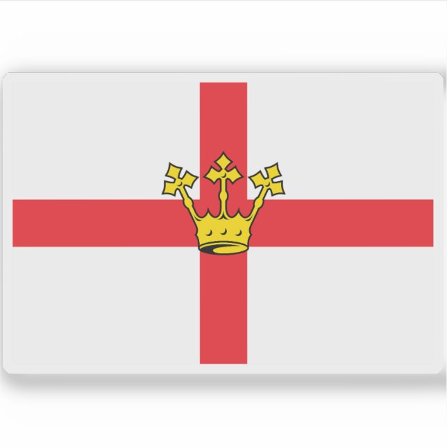 Flagge Koblenz, Deutschland Aufkleber (Vorderseite)