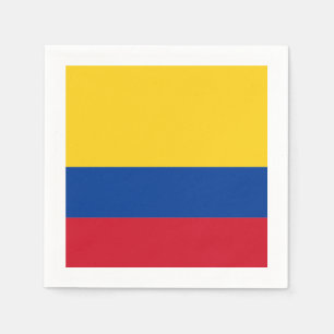 Flagge: Kolumbien Serviette