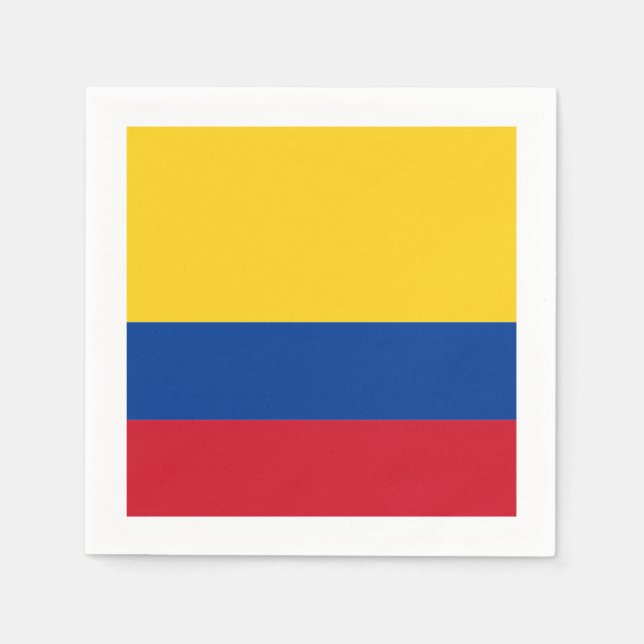 Flagge: Kolumbien Serviette (Vorderseite)