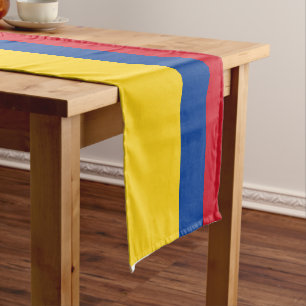 Flagge Kolumbiens - Bandera De Colombia Kurzer Tischläufer