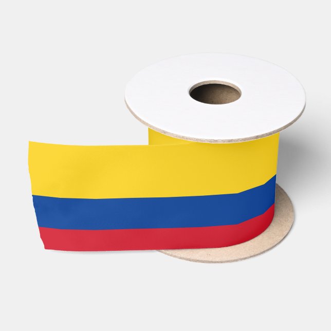 Flagge Kolumbiens - Bandera De Colombia Satinband (Spule)