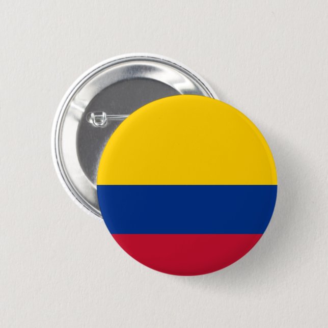 Flagge Kolumbiens Button (Vorne & Hinten)