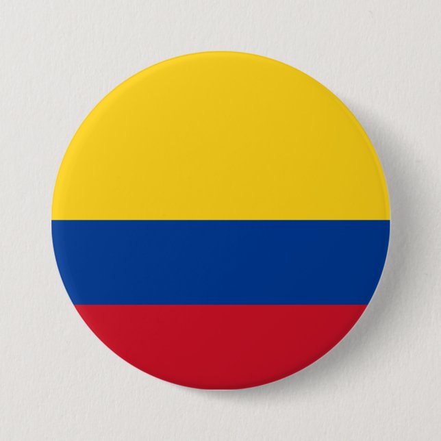 Flagge Kolumbiens Button (Vorderseite)