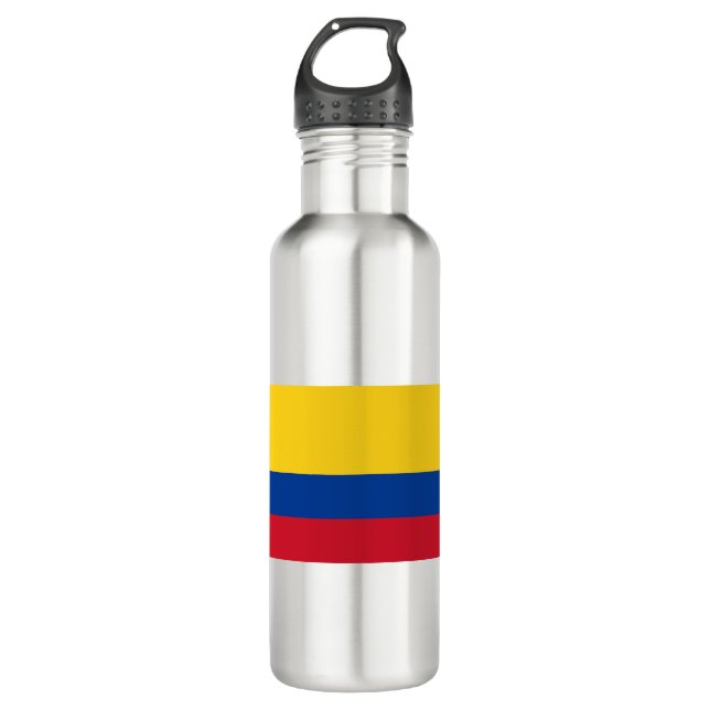 Flagge Kolumbiens Edelstahlflasche (Vorderseite)
