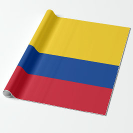 Flagge Kolumbiens Geschenkpapier
