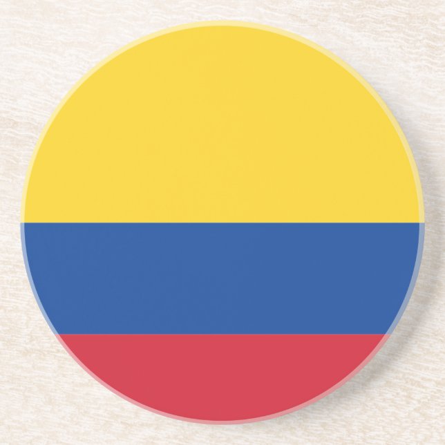 Flagge Kolumbiens Getränkeuntersetzer (Vorne)